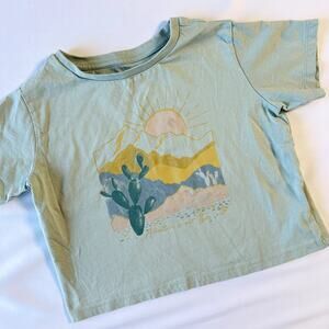 Bixby Nomad Desert Sunset Cropped Top Sz S 6-7